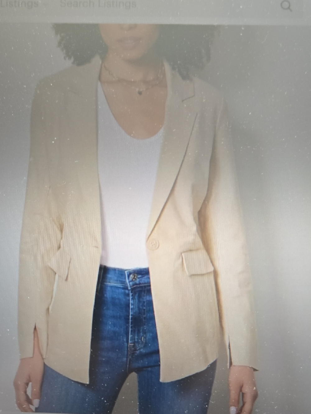 Evereve Brick Lane Blazer Linen Xs Nwt